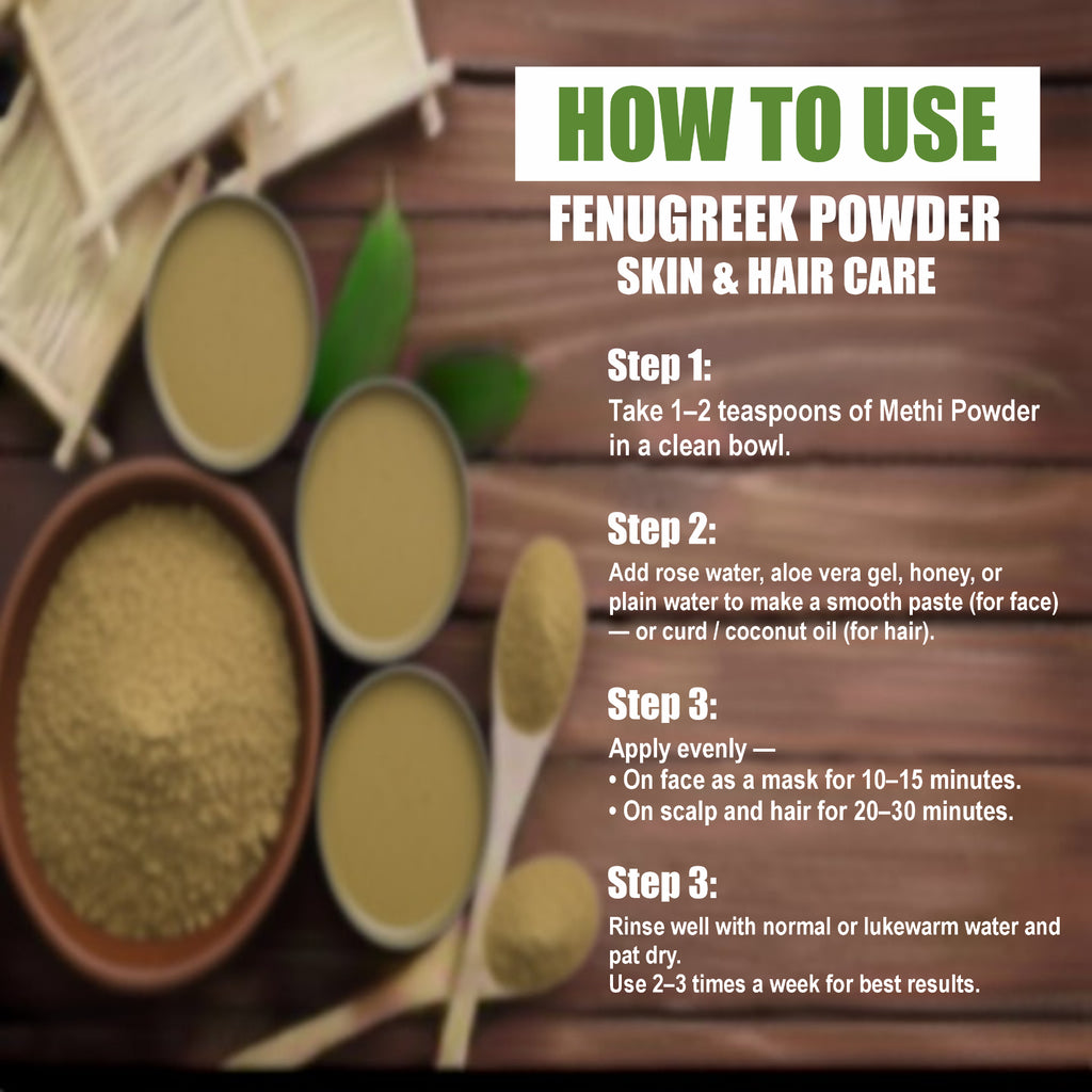 Fenugreek Methi Powder for Face & Hair