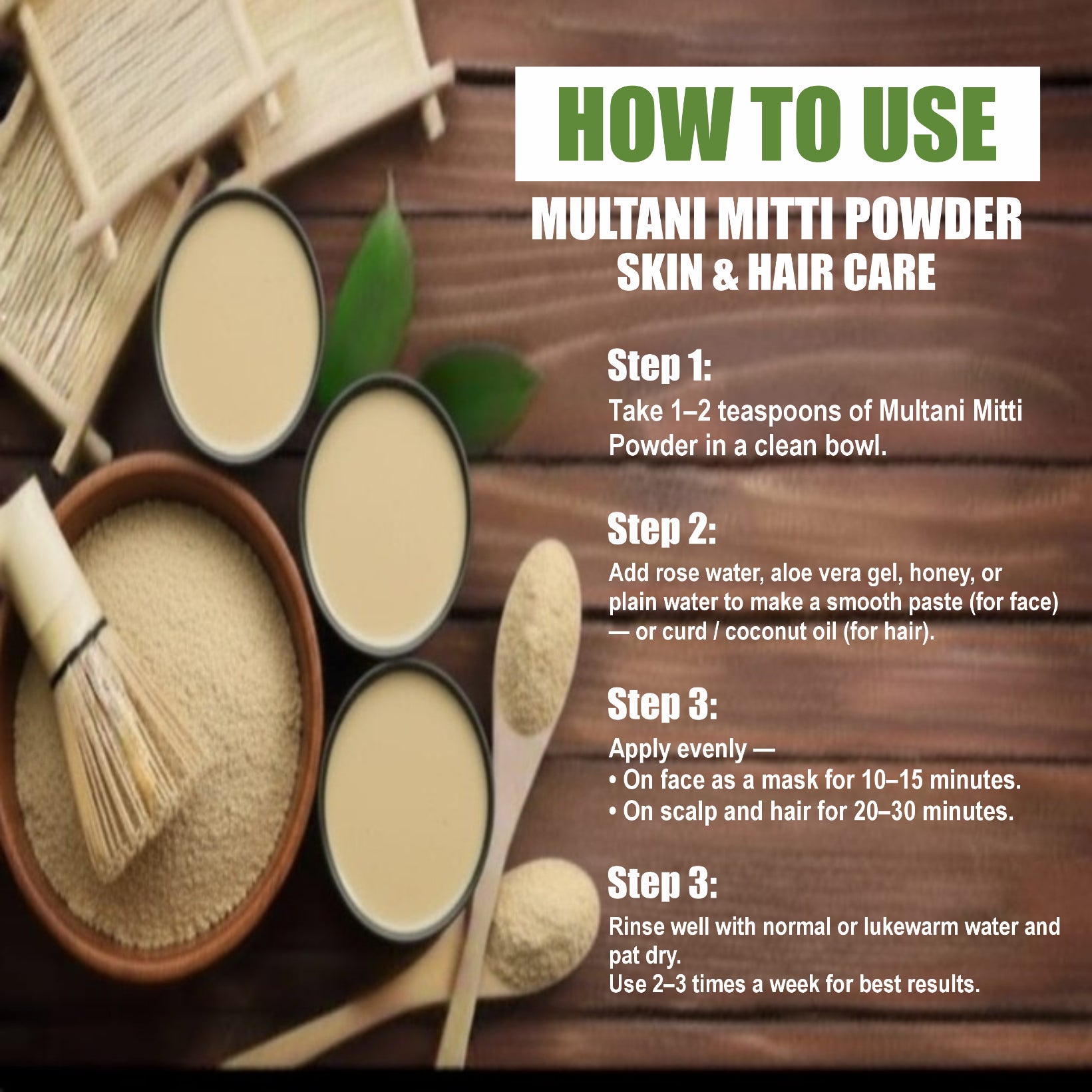 Multani Mitti Powder for Face and Hair