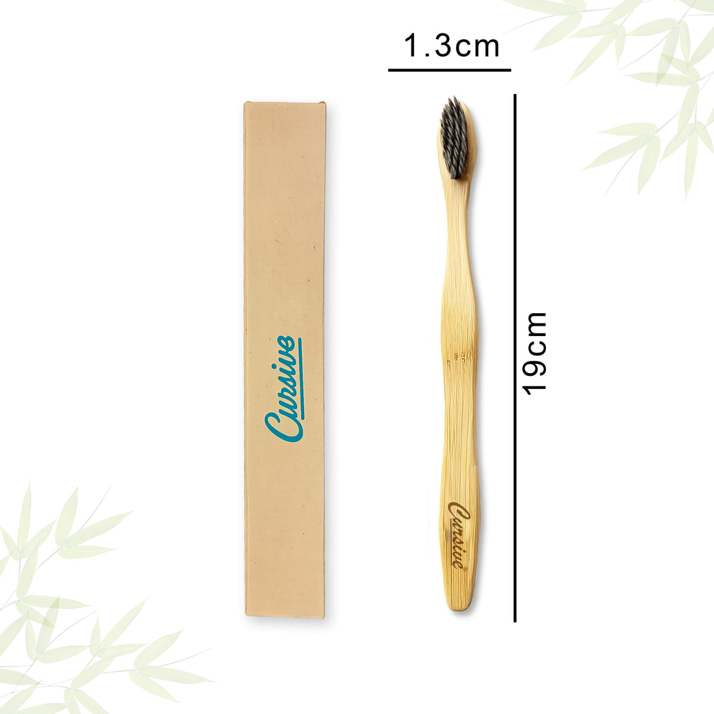 Bamboo Wooden Soft Toothbrush Pack of 4