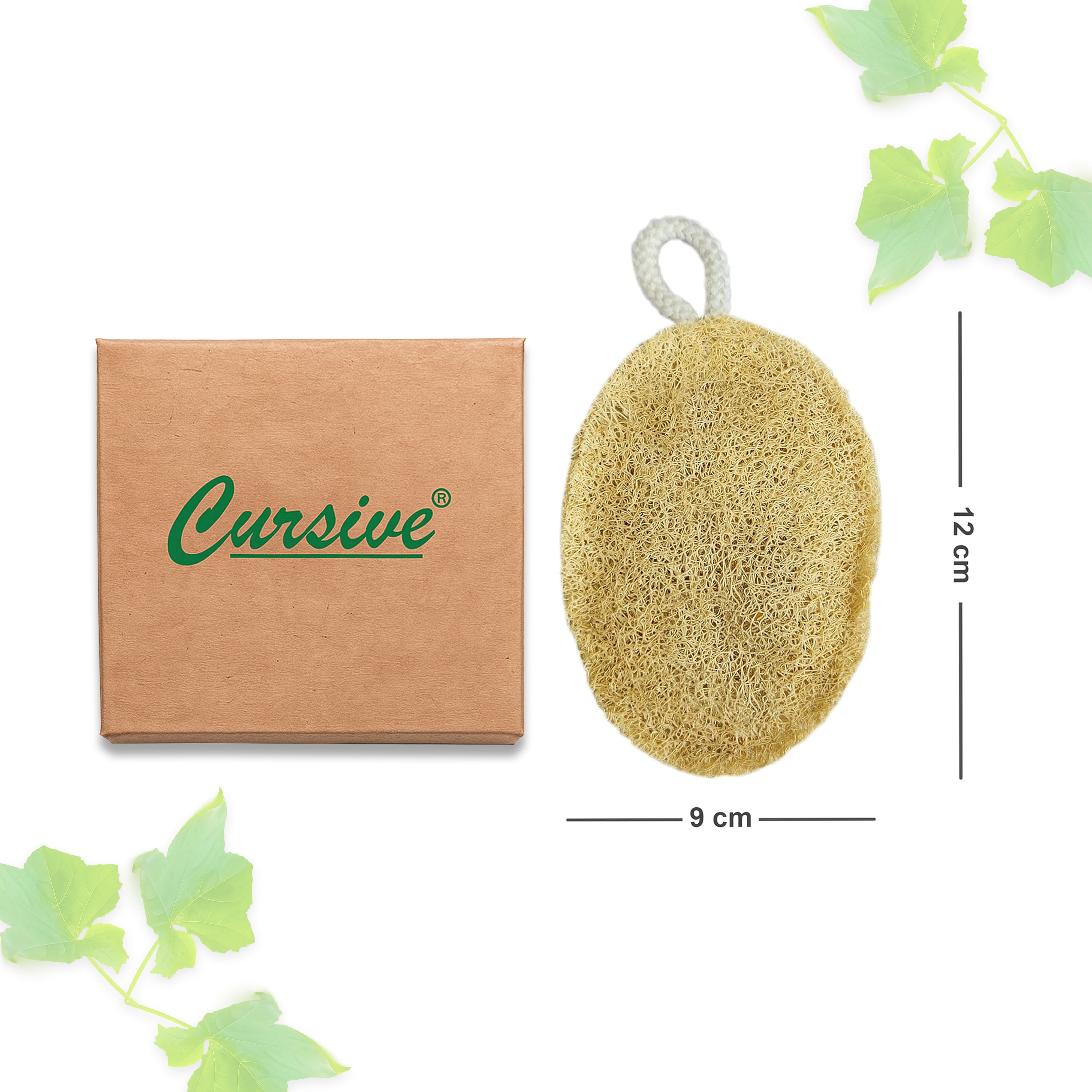 Loofah Bath Sponge Oval Shaped Scrubber