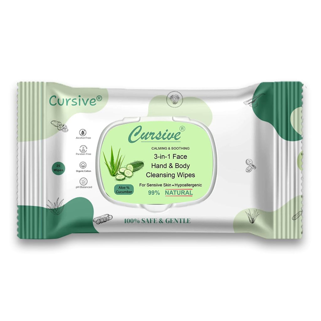 Aloe Vera & Cucumber Face Wet Wipes