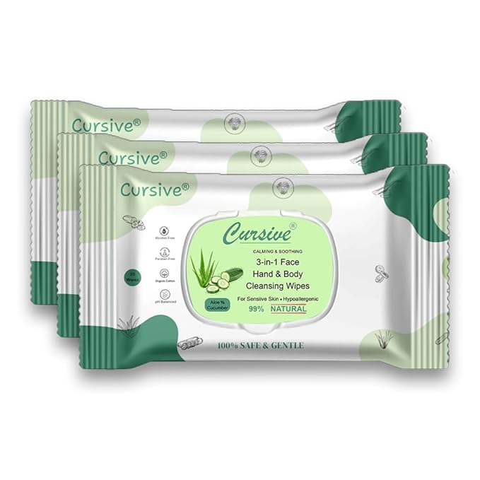 Aloe Vera & Cucumber Face Wet Wipes