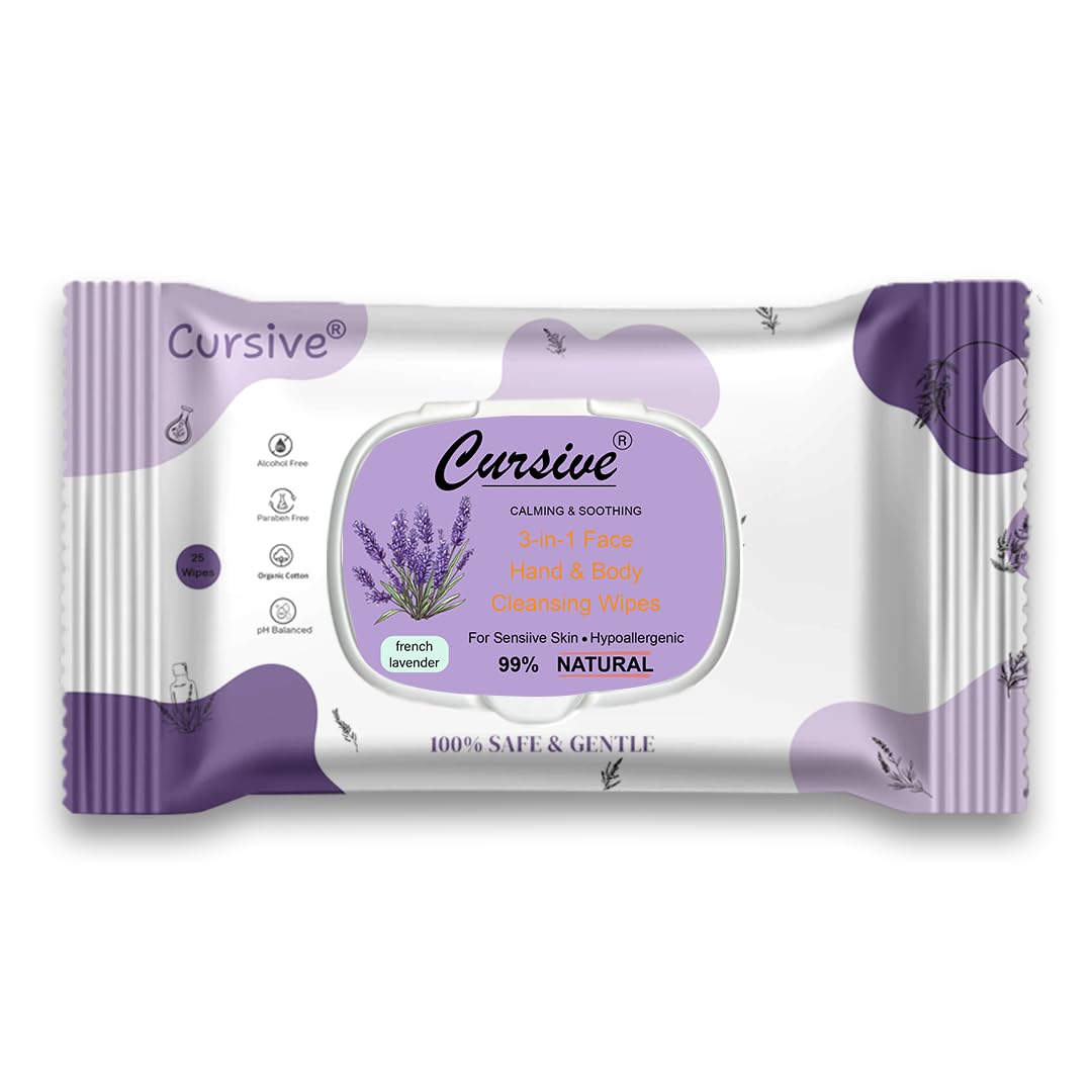 French Lavender Natural Face Wet Wipes