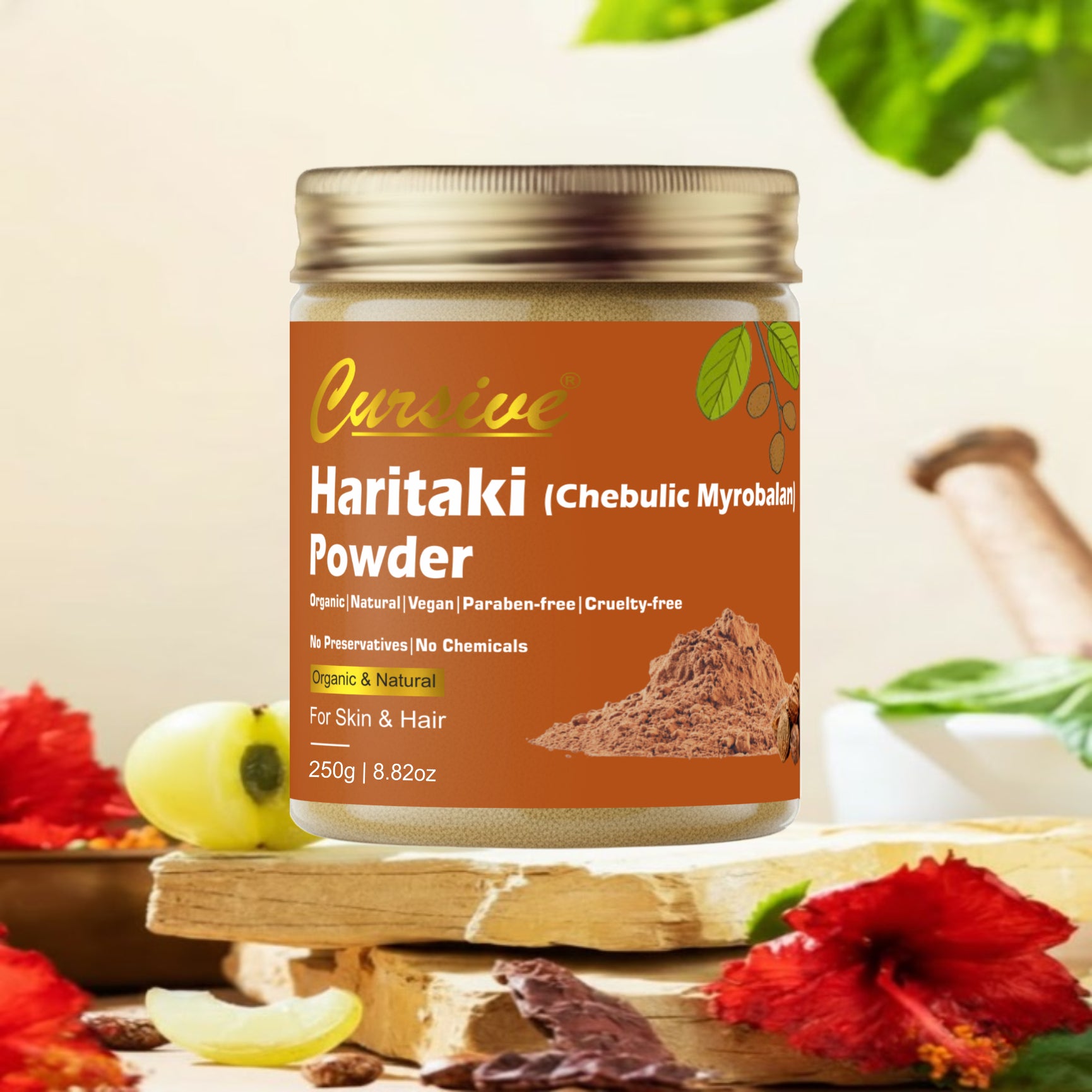 Haritaki Powder for Glowing Face & Hair