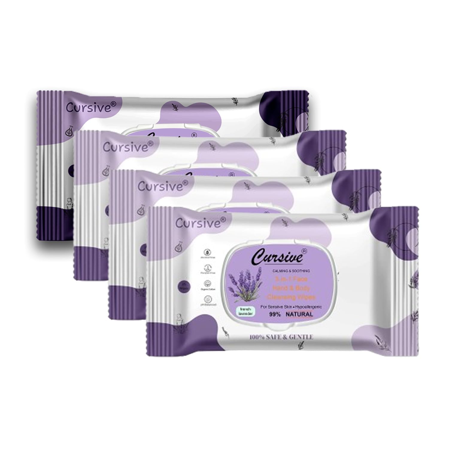 French Lavender Natural Face Wet Wipes