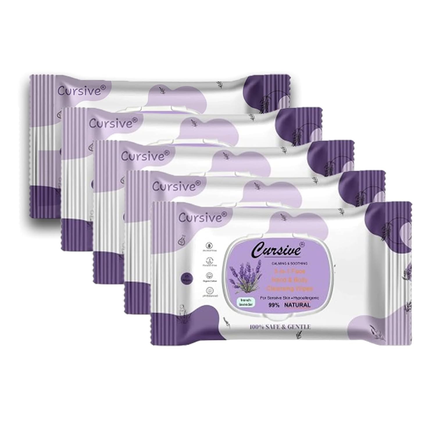 French Lavender Natural Face Wet Wipes