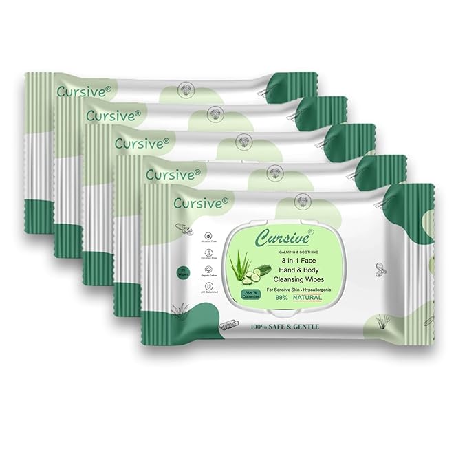 Aloe Vera & Cucumber Face Wet Wipes
