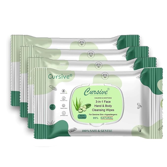 Aloe Vera & Cucumber Face Wet Wipes