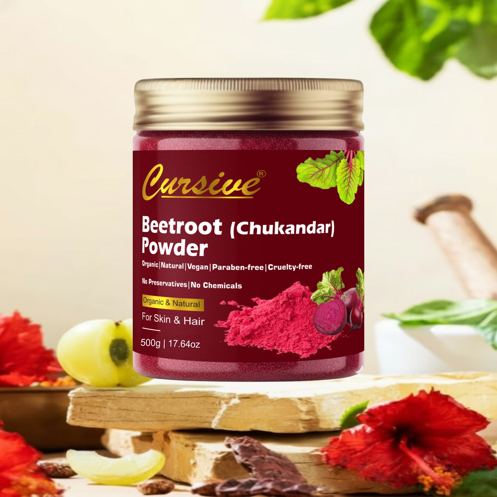 Beetroot Powder for Face, Skin & Hair