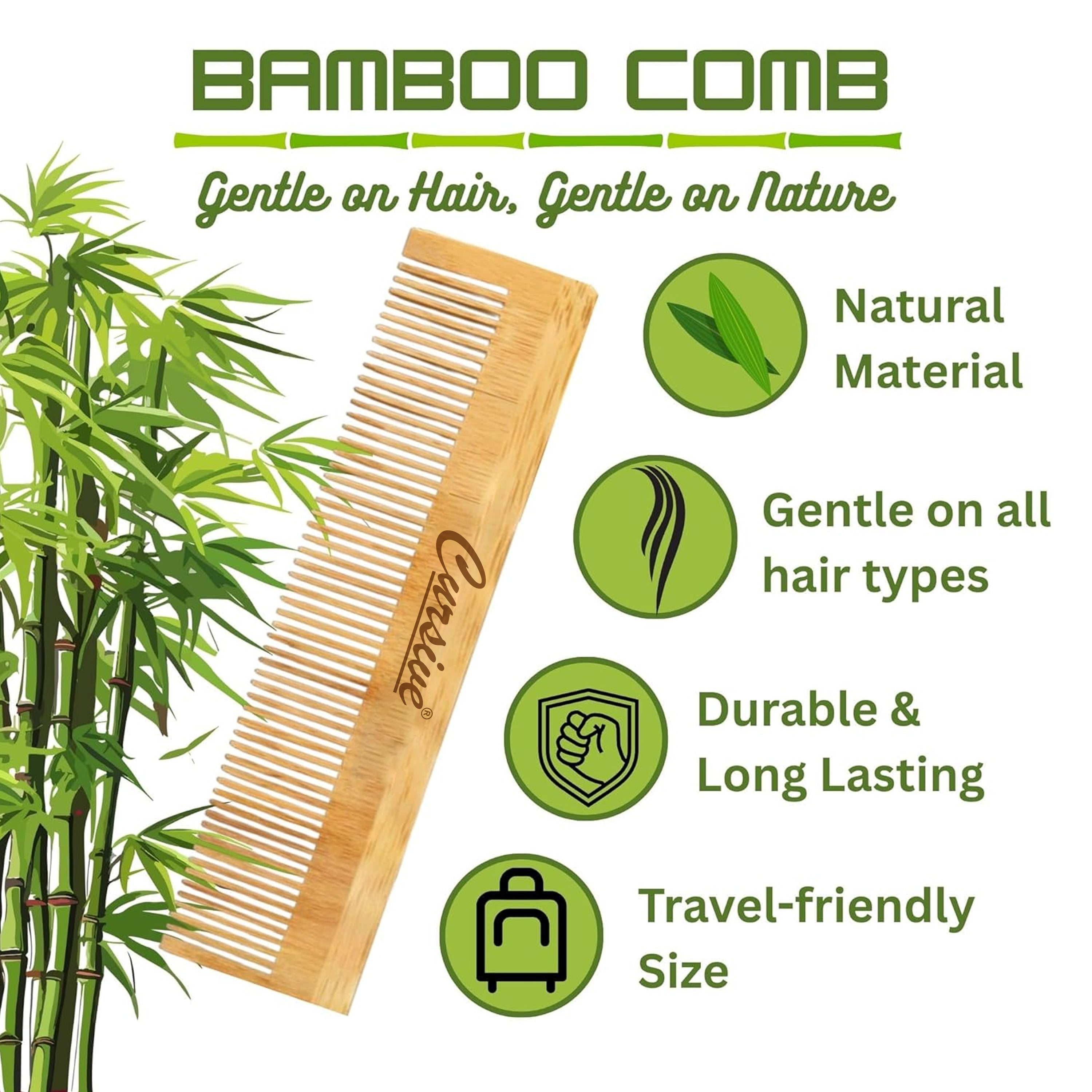 Bamboo Wood Travel Pocket Comb for Hair