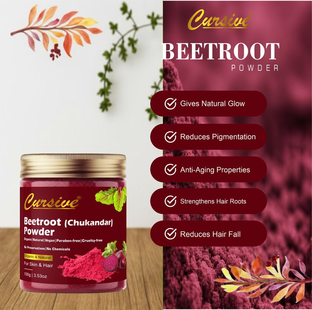 Beetroot Powder for Face, Skin & Hair