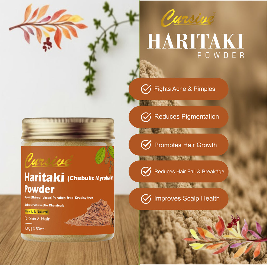 Haritaki Powder for Glowing Face & Hair