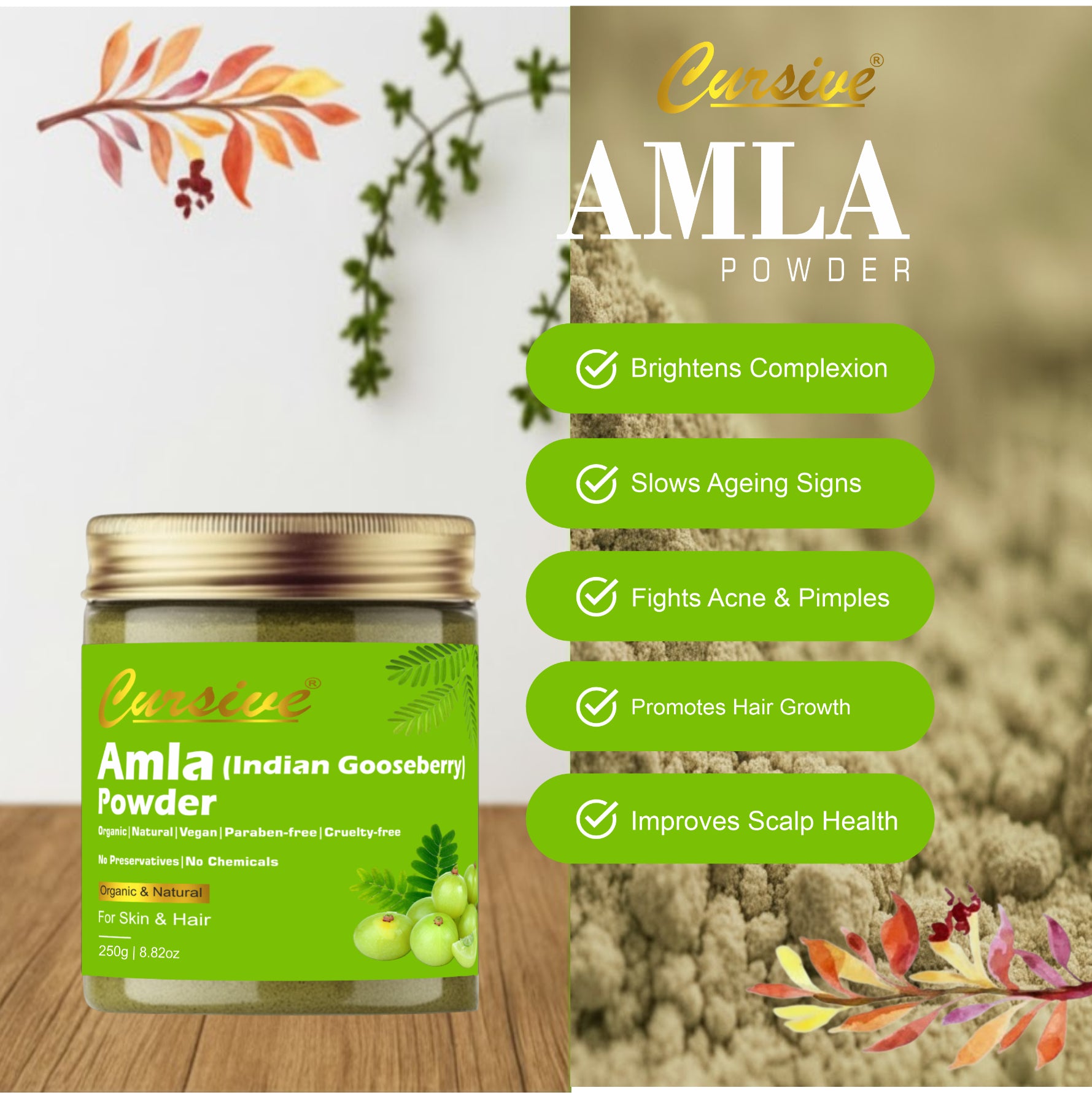 Amla Gooseberry Powder for Face & Hair