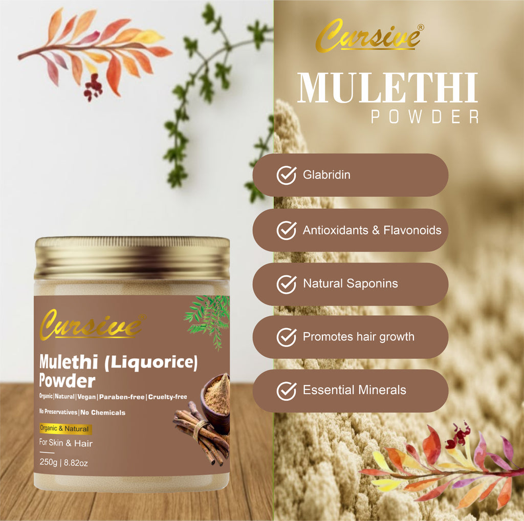 Mulethi (Licorice) Powder for Face & Hair