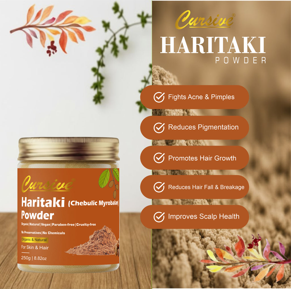Haritaki Powder for Glowing Face & Hair