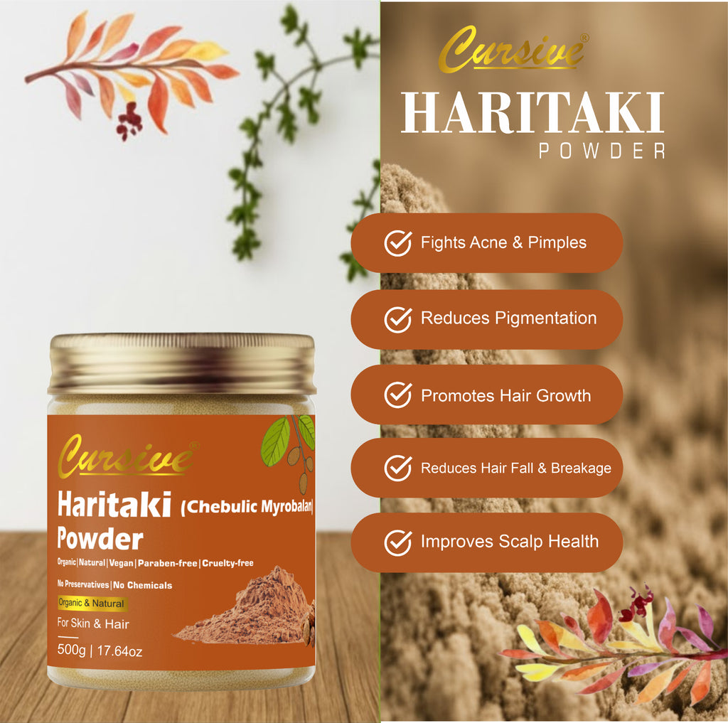 Haritaki Powder for Glowing Face & Hair