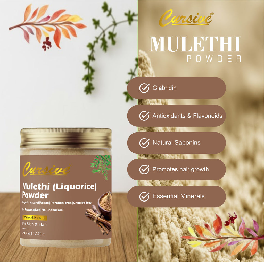Mulethi (Licorice) Powder for Face & Hair