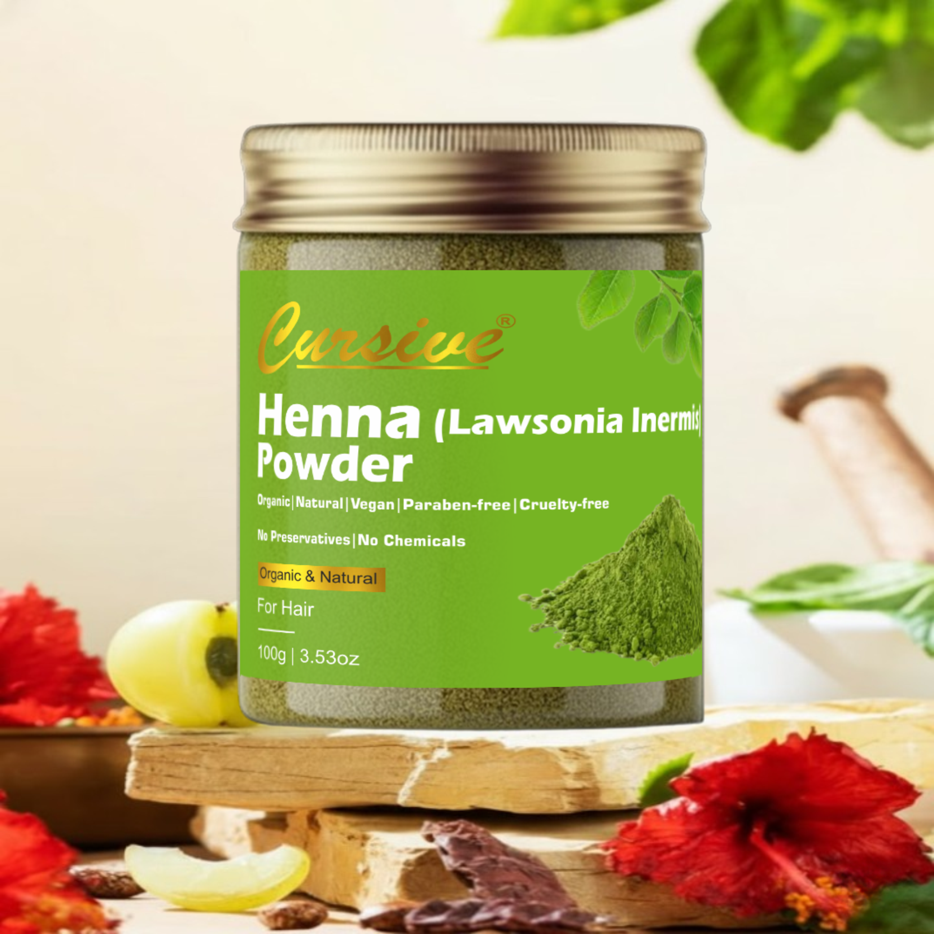 Henna Powder for Damage & Shining Hair