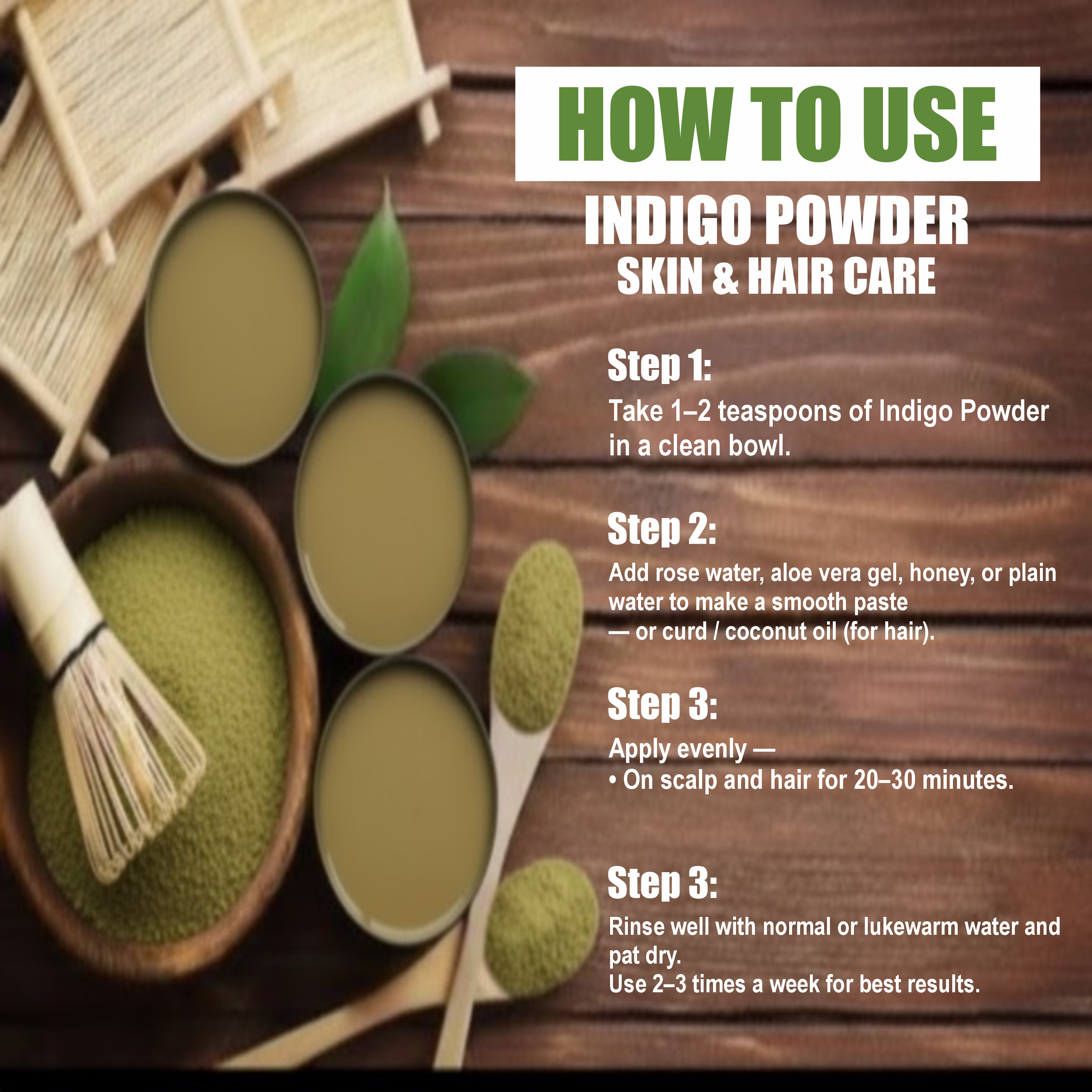 Indigo Powder for Natural Hair Color