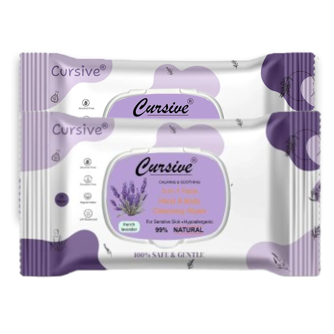 French Lavender Natural Face Wet Wipes