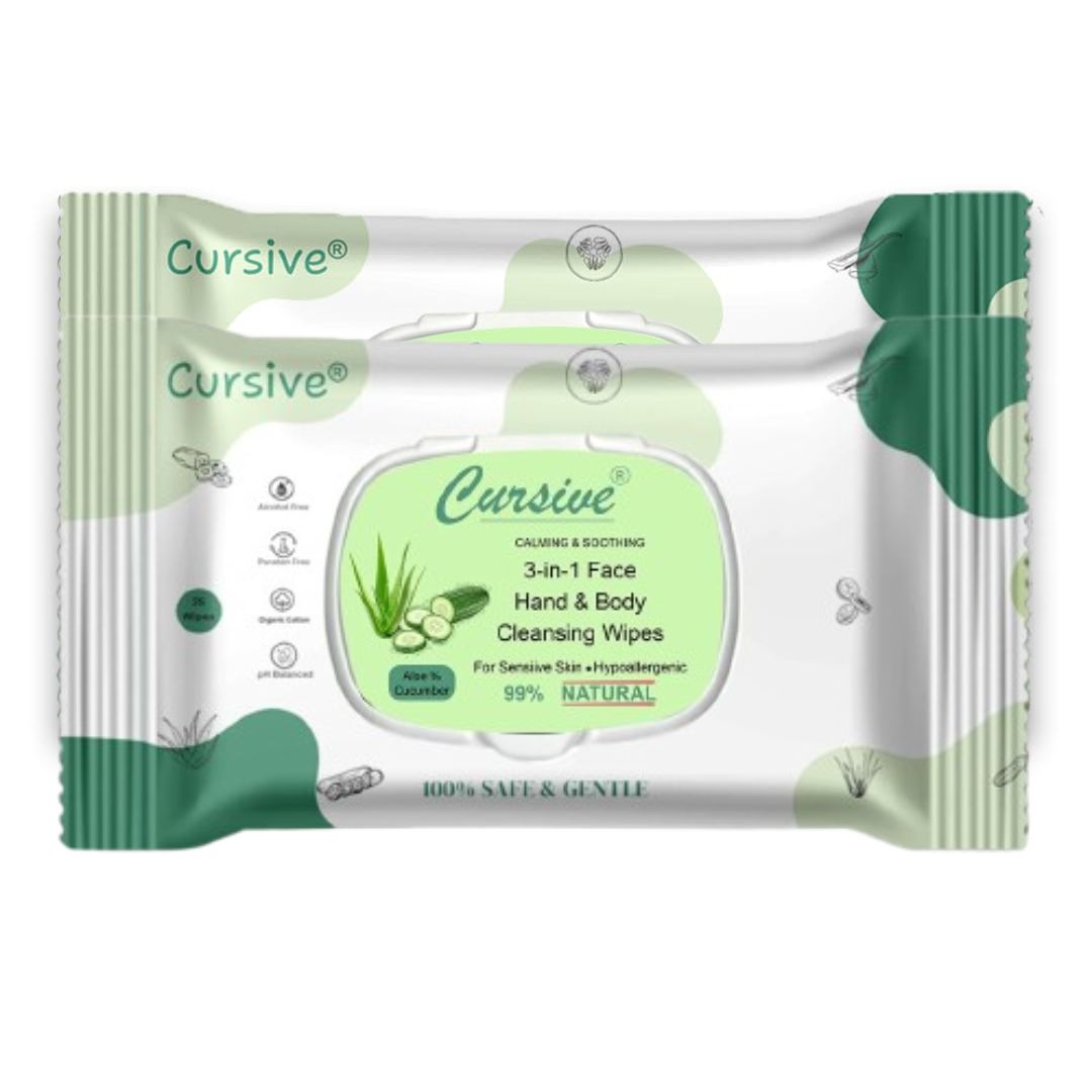 Aloe Vera & Cucumber Face Wet Wipes