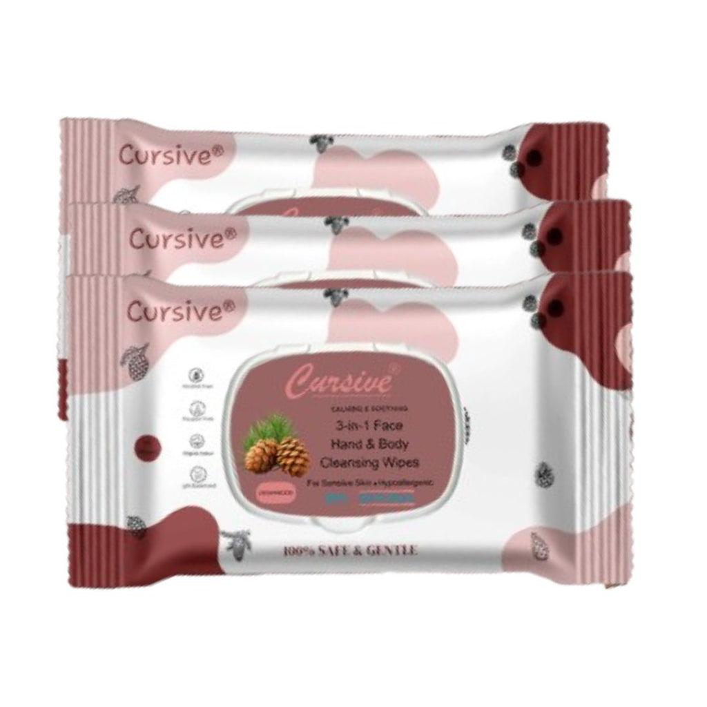 Cedar Wood Face, Hand, Skin Wet Wipes