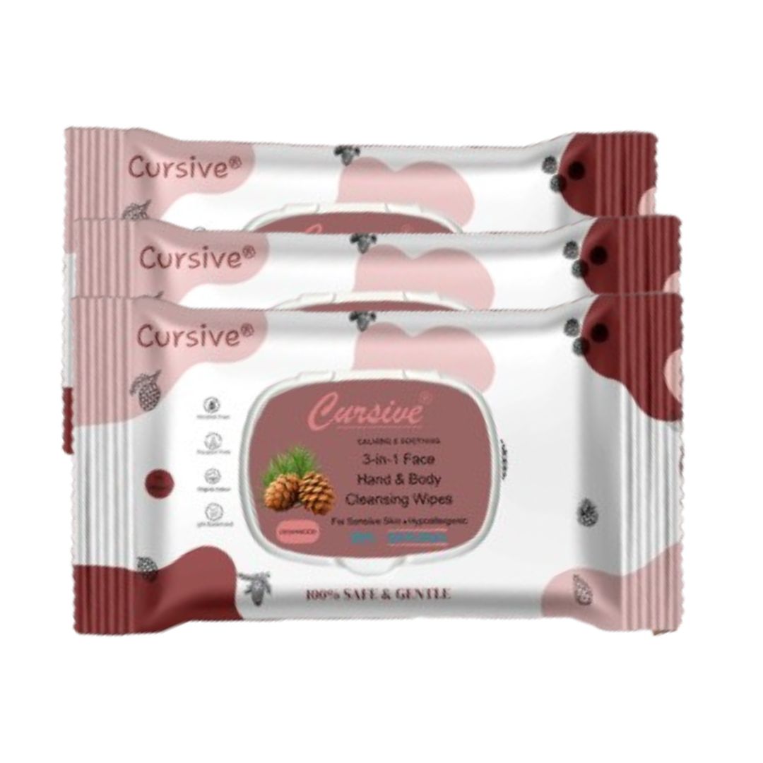 Cedar Wood Face, Hand, Skin Wet Wipes