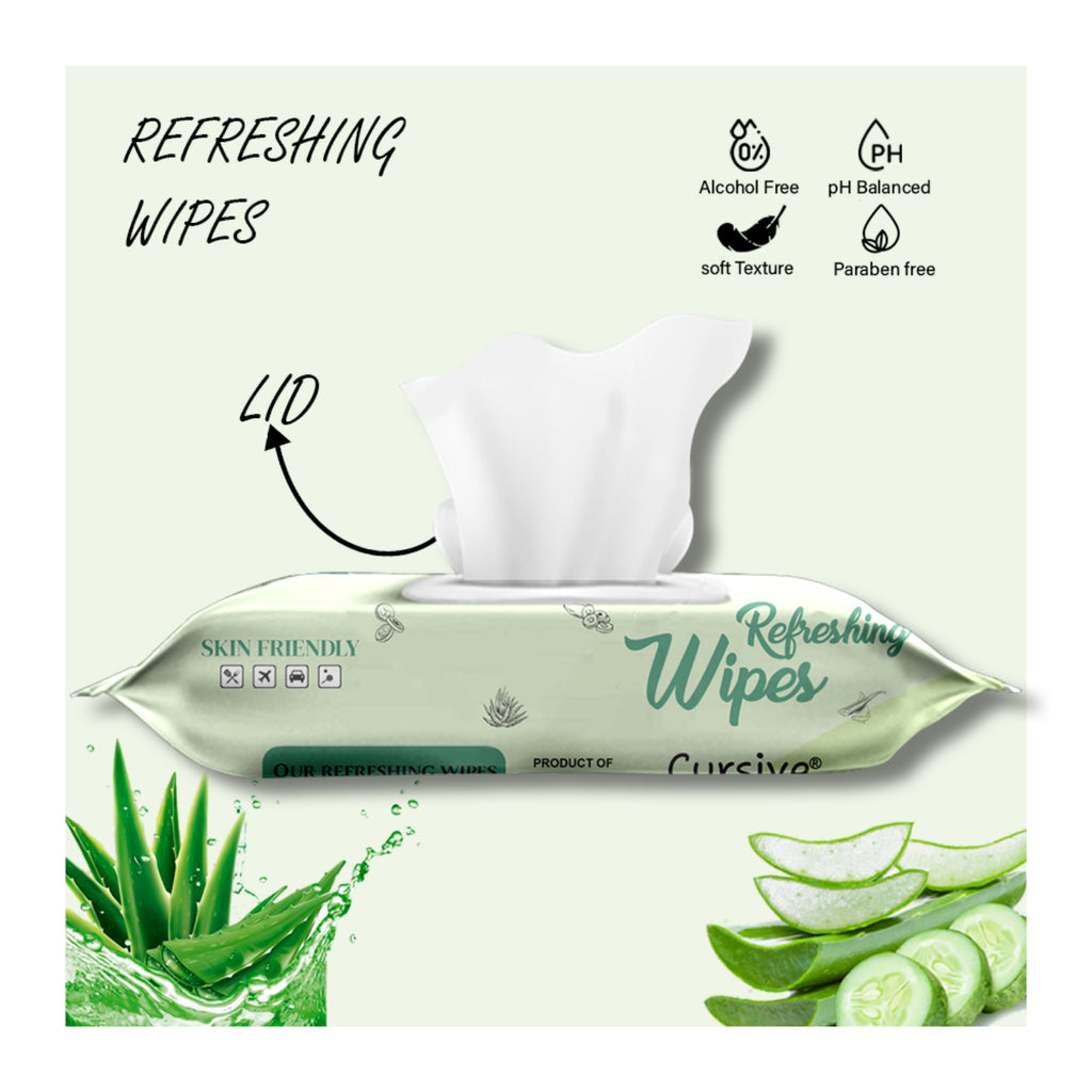 Aloe Vera & Cucumber Face Wet Wipes
