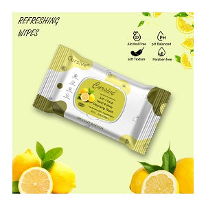 Lemon Mint Natural Soft Face Wet Wipes