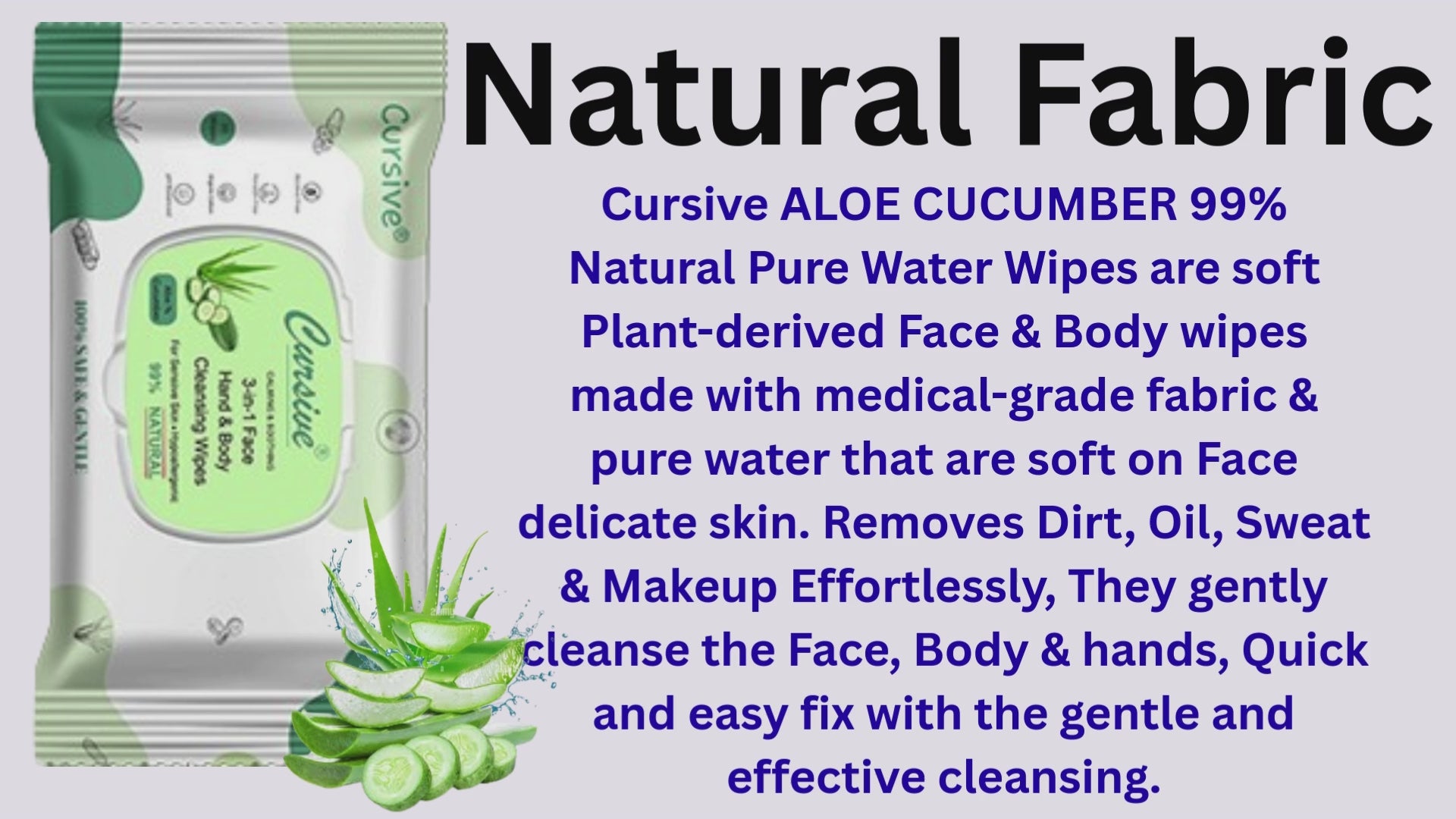 Aloe Vera & Cucumber Face Wet Wipes