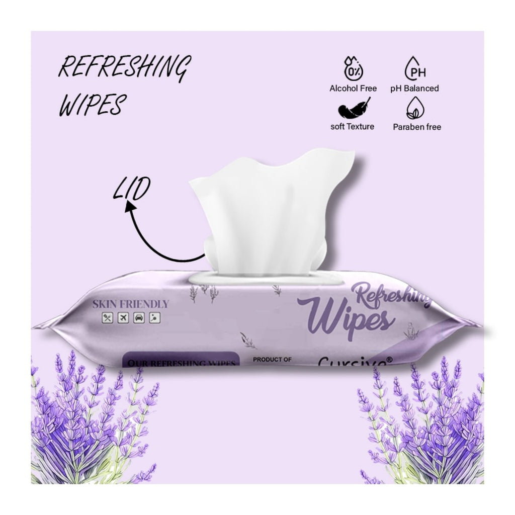 French Lavender Natural Face Wet Wipes